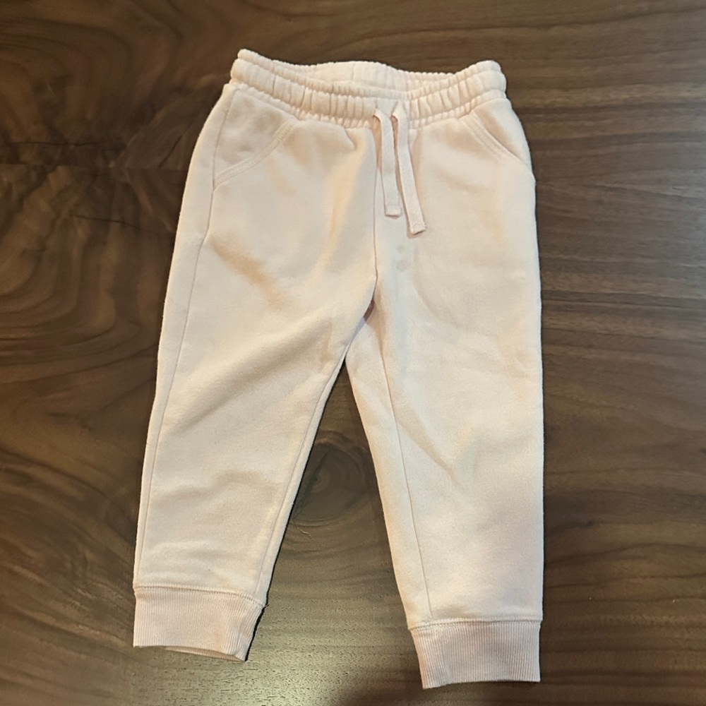 Cozy Pink Toddler Joggers